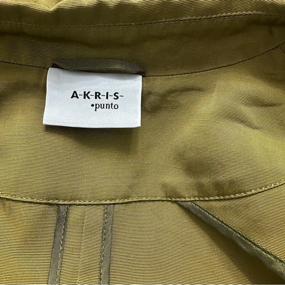 Akris Punto Blazer Jacket Drawstring Tie Waist SZ 8
Olive Old Money Luxury READ - Picture 2 of 11
